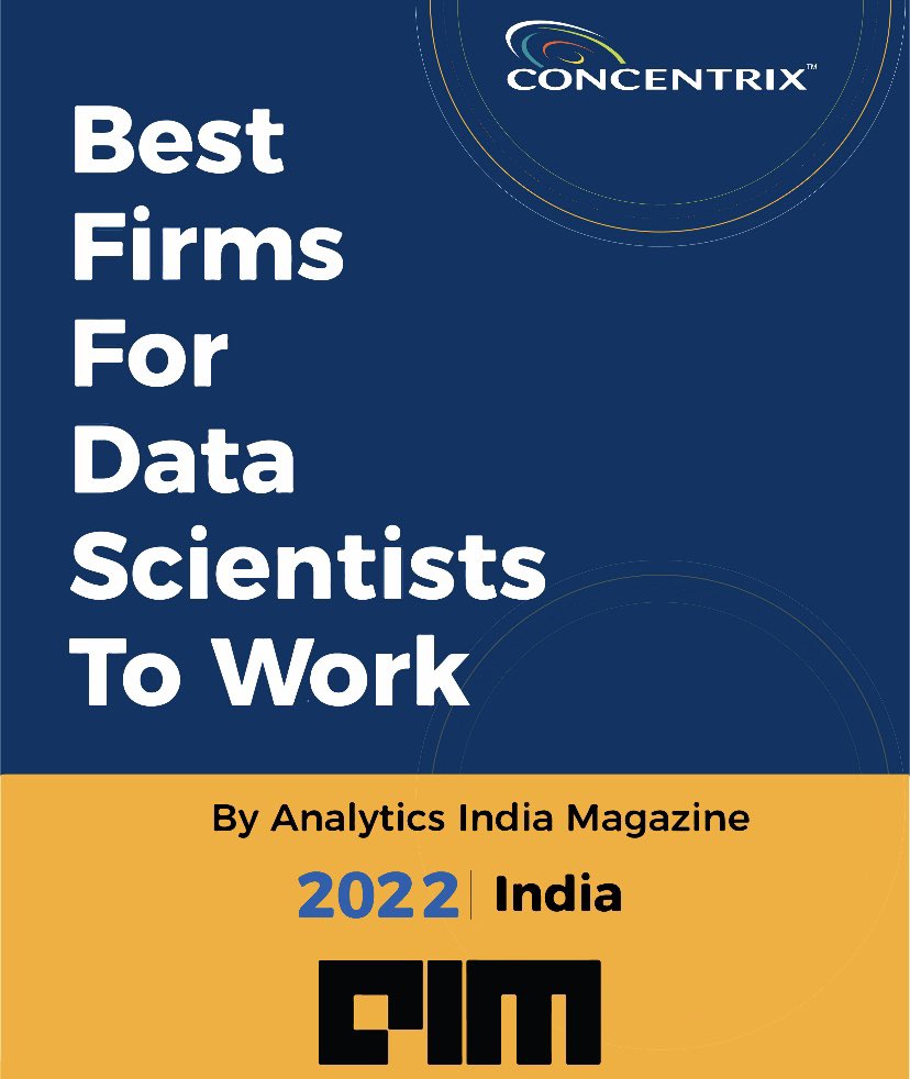 ConcentrixIND's tweet image. Hot off the press 🔥 @Concentrix is listed in @Analyticsindiam Top 50 firms in India for Data Scientists to work for. Congratulations to our Analytics team for this achievement. A great testament to the relentless focus they have on creating value for our clients. Super proud 🙌