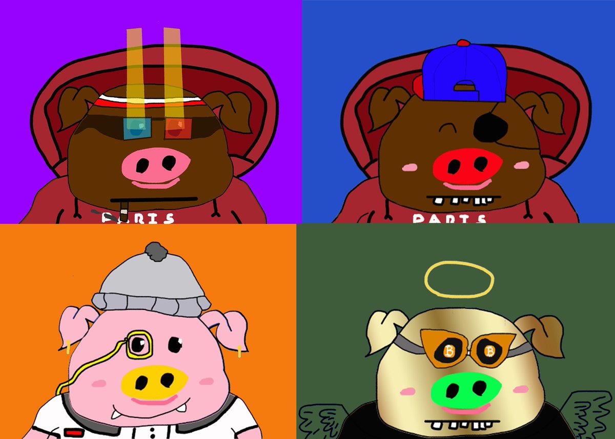 #NFTCommunity #NFTdrop #NFT Collection of 4200 Peaceful Pigs coming out on Opensea soon🚨🚨. The price will be 0.02 ETH!