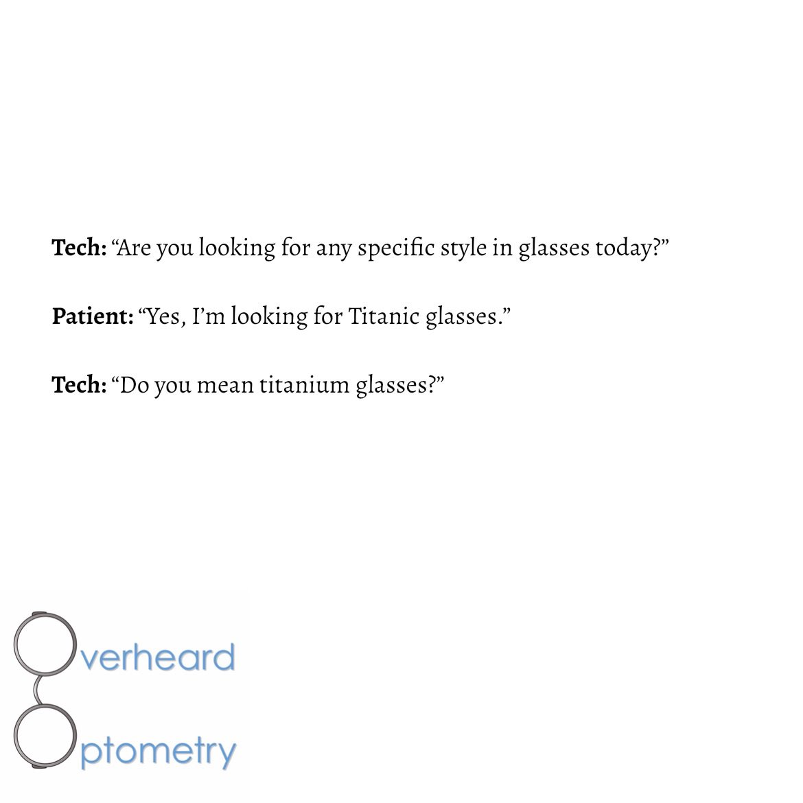 overheardopto's tweet photo. #overheardoptometry #titanic #titaniumframe #opticiandiaries #glasses #optometryinflorida https://t.co/NSrYeXRNKe