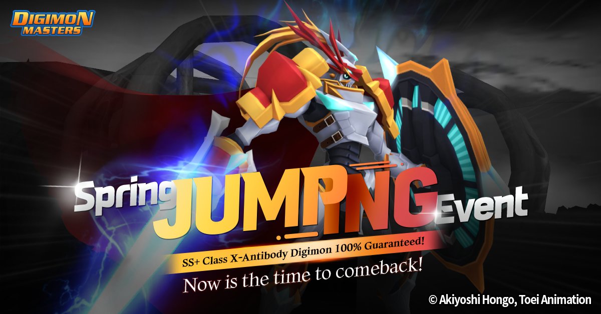 DigimonWorldEsp's tweet photo. Desde hoy ya está disponible el Evento Jumping de primavera en #DigimonMasters en vuestros #PC @Steam
+Info▶️https://t.co/2vG3ON58vb
#GDMO #DMO #MoveGames #BandaiNamco https://t.co/HzyCjMZHiV