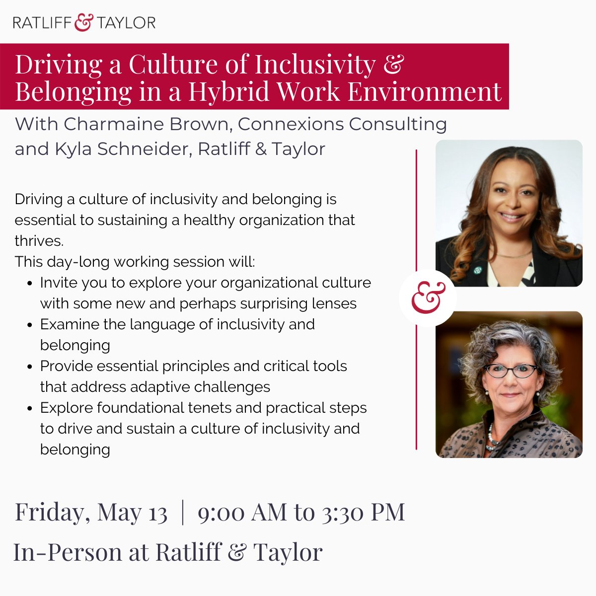 The nature of navigating a quickly changing social and business landscape and sustaining a strong, inclusive culture is an adaptive challenge that necessitates a new, thoughtful and intentional process. Tickets are on sale now: lnkd.in/eZS7fSZH