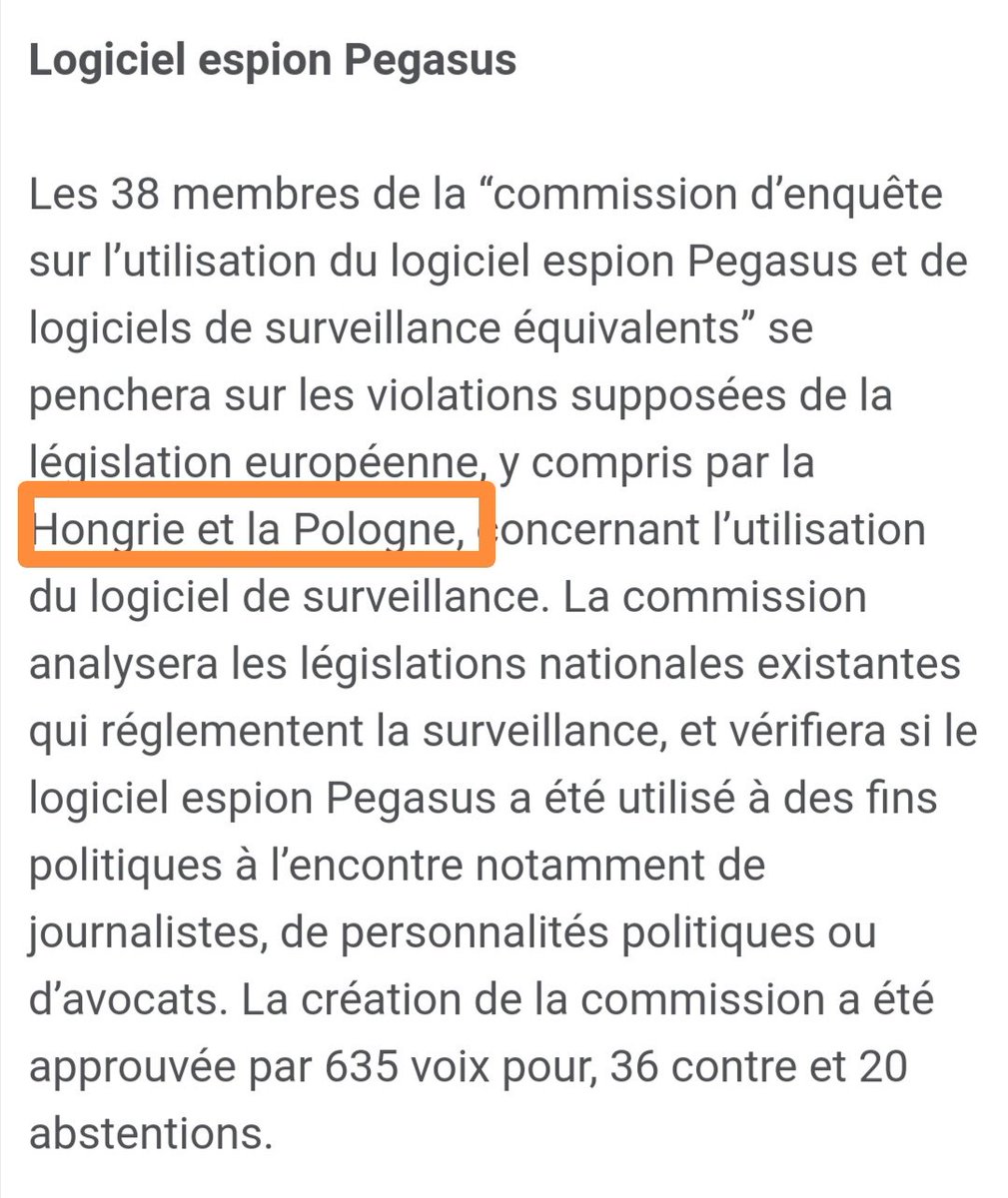 Les 3 États membres de l'UE impliqués dans l'utilisation du logiciel Pegasus sont : Hongrie, Pologne et Espagne.
Lorsque ce document a été rédigé, l'Espagne n'y figurait pas. Pourquoi ?
Réponse : copinage (comme pour le rapport de la CE sur l'État de droit).
#CatalanGate