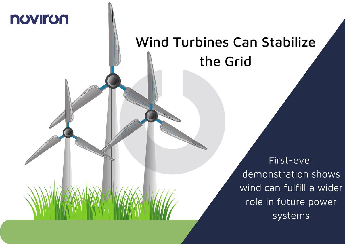 NovironTraining's tweet photo. Wind Turbines Can Stabilize the Grid - First-ever demonstration shows wind can fulfill a wider role in future power systems https://t.co/25L7660pqI #Windenergy #energytransition #energytransitions #energyinstitute #energycounsil #renewables #renewableenergy https://t.co/7ewWoqfmYe