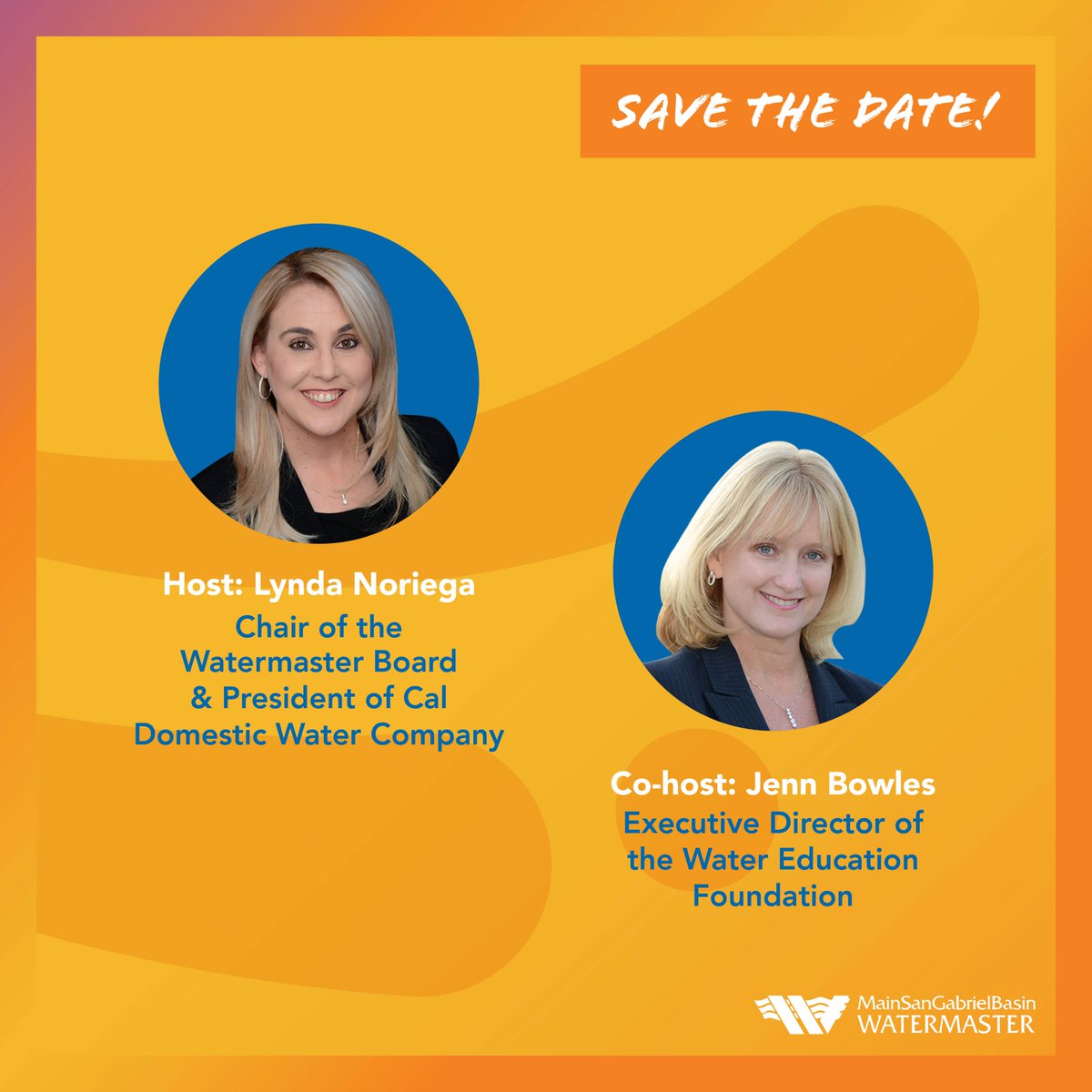 MSGBWatermaster's tweet photo. Join us live on Instagram! Thursday, April 21st at noon our special guest host Lynda Noriega will talk with Jenn Bowles, the Executive Director of the Water Education Foundation (@Wateredfdn), about the top things to know about groundwater. #watersconnectus #save15 https://t.co/lx39OCXtqg