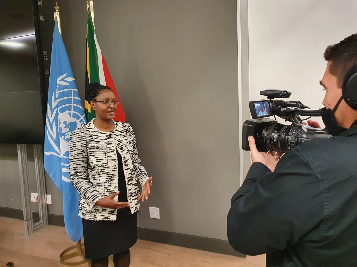 UNICEF_SA's tweet photo. "The #UNSCDF is critical in guiding how we secure the future of children in South Africa. It is a broad anchor for us to support them." UNICEF SA Deputy Representative @muriel_mafico at the signing of the United Nations Strategic Cooperation Development Framework in Pretoria. https://t.co/hCMox9dr29