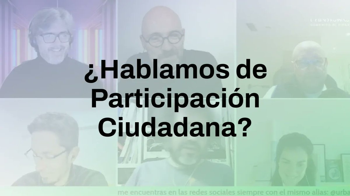 ¿Hablamos de Participación Ciudadana? buff.ly/3HnFodG

¿Cuándo empieza un proceso de participación? ¿Cuánto dura un proceso de participación? ¿Cuándo acaba? ¿Qué es comprometerse? ¿Cuánto tiene que durar el compromiso?