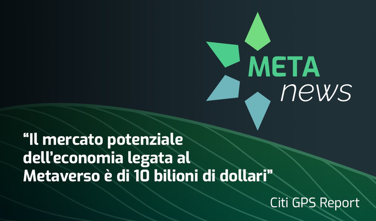 L’ultima previsione di Citi afferma che l’economia del Metaverso è in espansione, con un mercato potenziale globale di 10 bilioni di dollari.

#metaverse #immersivereality #virtualreality #techstar #online