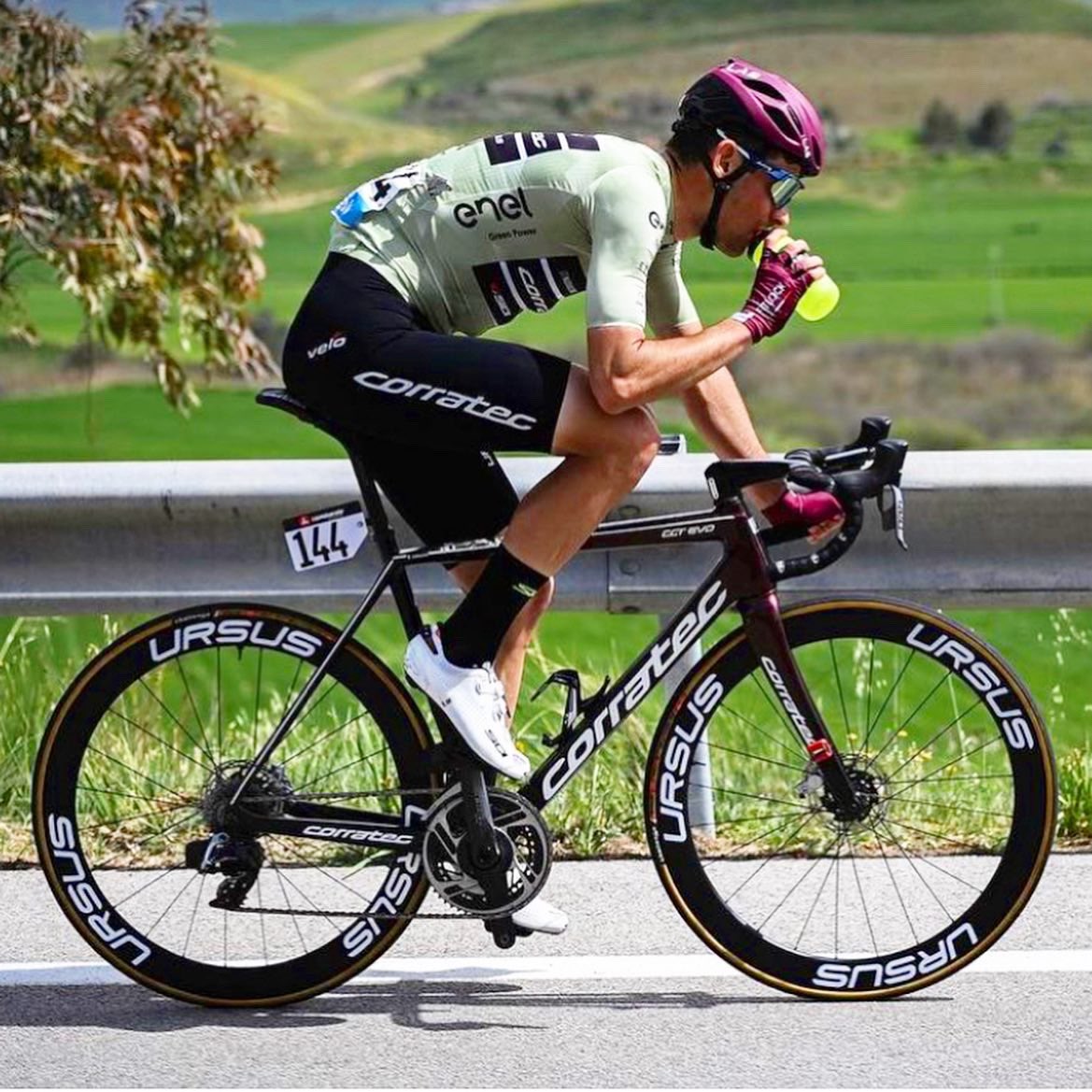 He is one of the nicest surprises of the Italian Pro Cycling: <a href="/stefanogandin/">stefano gandin</a>, KOM at @ilgirodisicilia 👑⛰

Proudly supported by 
#ursuswheels 🇮🇹

@team.corratec 

#ursuscycling #beagladiator #roadslikethese #procyclistlife #corratec