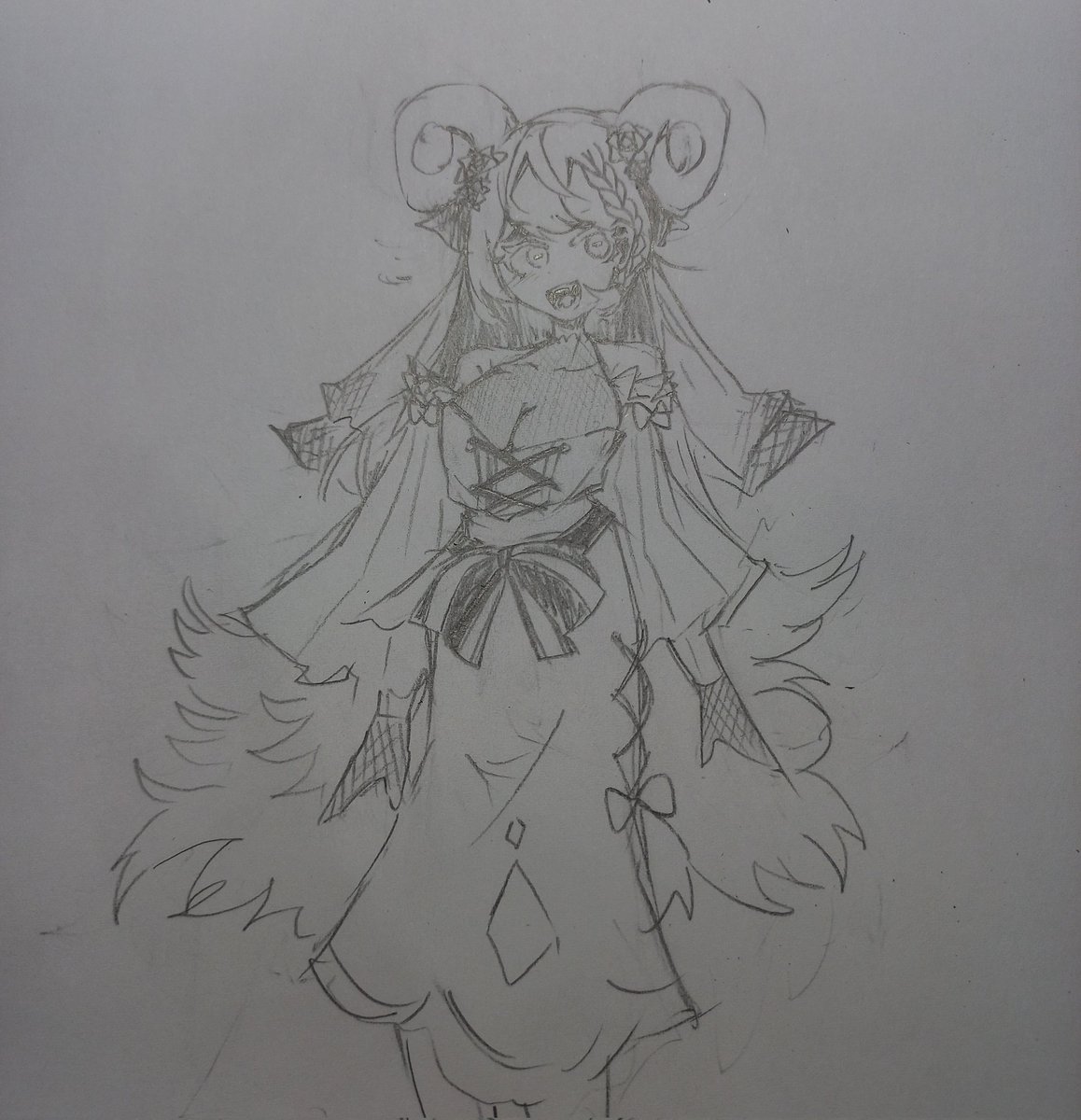 0_temmie's tweet photo. #Postwo
嘗試畫了一下新衣裝 
感覺po很適合禮服所以就畫ㄌ https://t.co/Iwh1aR1klL