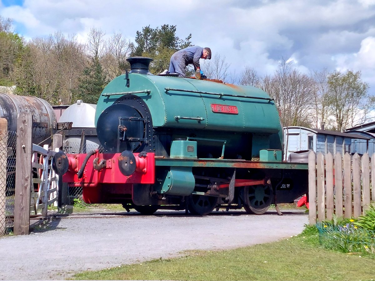 Back to <a href="/southdevonrly/">South Devon Railway</a> again this morning at my daughter's request!

Intrigued to see work happening on Lady Angela - which has been on display by the cafe at Buckfastleigh so many years.