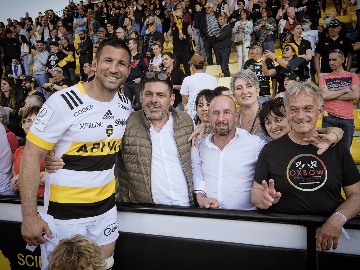 20 ans plus tard avec mes premiers coachs 🤩 Merci <a href="/staderochelais/">Stade Rochelais</a> 👏🏼 #cadets #cac #crabos #usm