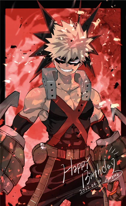 おめでとうございます!大好きです❤️‍🔥❤️‍🔥
#爆豪勝己生誕祭2022
#爆豪勝己誕生祭2022 