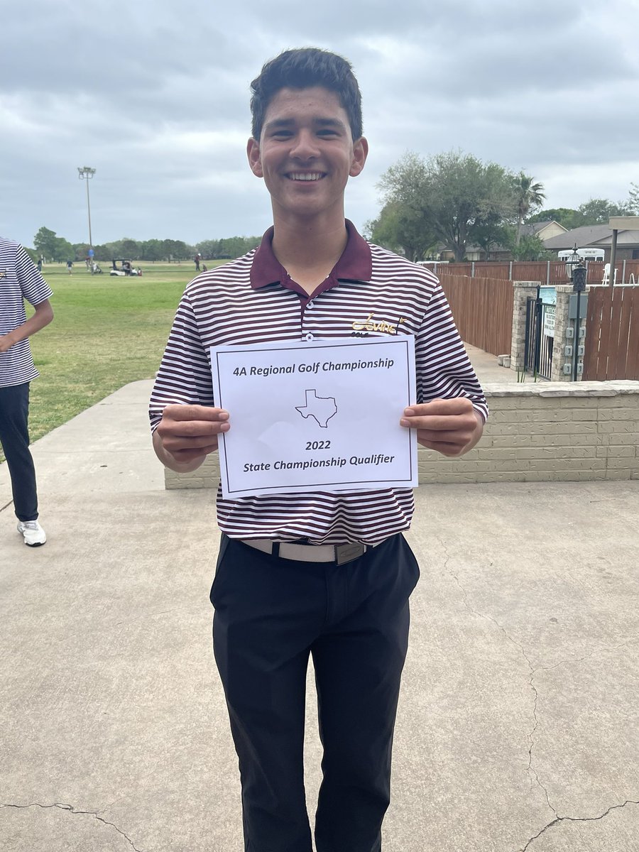 He’s going to state!!  Congrats to Senior Brian Schaefer for finishing 5th at the regional golf tournament.  As a result, Brian has qualified to participate at the State Golf Championship in May!