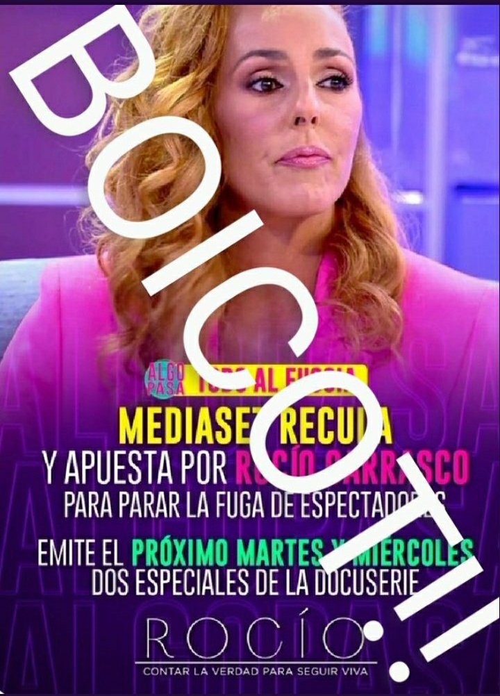 NO demos audiencia a telecinco, NO a LA FÁBRICA DE LA TELE.
NO queremos ver a CaraAsco           contando MEDIAS VERDADES y esas Medias verdades CON SESGO. 
NO A LA VIOLENCIA MEDIÁTICA DE LA FÁBRICA DE LA TELE.
#YoMeRebelo20A 
NO.👇.NO.👇.NO.👇.NO.👇.NO.
