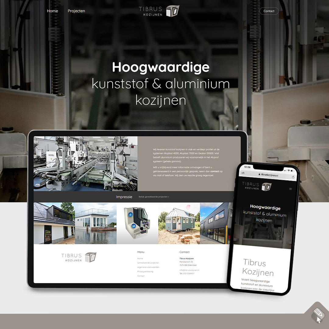 Nieuwe website Tibrus Kozijnen online! tibruskozijnen.nl  #webdesign #webdevelopment #logodesign #grafischontwerp #huisstijl #WordPress #kozijnen #losser #oldenzaal