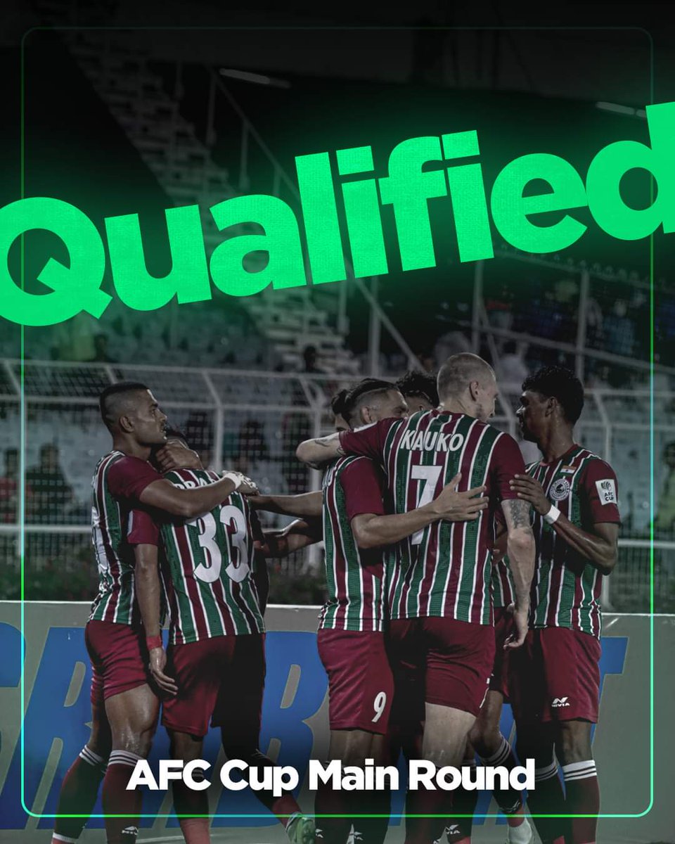 SayanRo35836542's tweet photo. Its all about Match Day of AFC Cup Qualifier🏆
& We qualified in Main Stage with in style😎👑
Whattaa match day for all the Marriners💚❤️
At first,we saw the David Williams Hatrick💥 & then The Viking Clap🤙. Unforgettable memories
#Marriners💚❤️ #JoyMohunBagan #AFCCup2022 https://t.co/zRUXiM7gsy