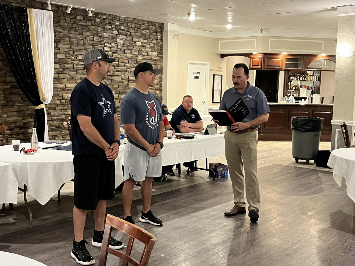 IAFF_L51's tweet photo. Brothers David Sleek and Albert Anchieta taking the oath at Local 51.  #union #IAFF #TSAFF #unionstrong #EPFD https://t.co/PRJqHUVzOl