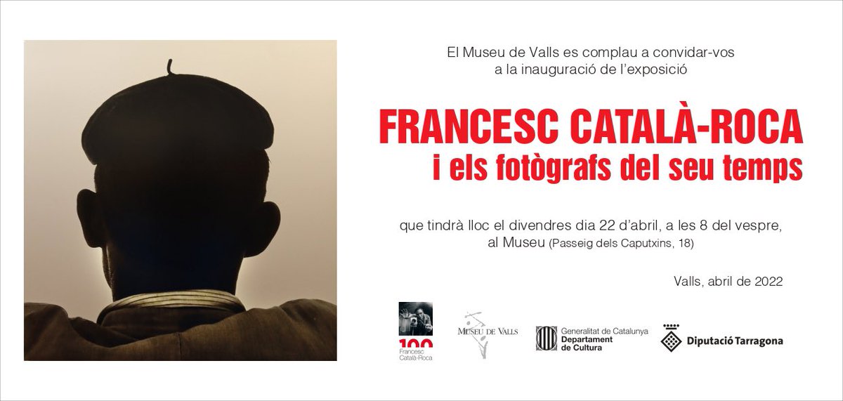 CulturaValls's tweet photo. 📸 El Museu de Valls dedica una mostra a Francesc Català-Roca i als seus fotògrafs contemporanis

🎞 Amb el títol «Francesc Català-Roca i els fotògrafs del seu temps» inclou un centenar d’imatges de diversos autors estructurades en cinc blocs

#CulturaValls #AnyCatalàRoca https://t.co/IwxsyFJAnn