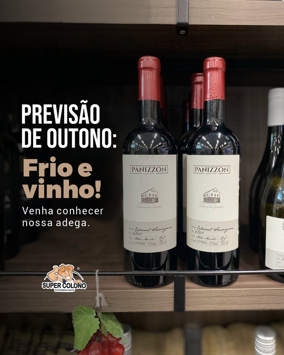 Coloninho2's tweet photo. O friozinho vem chegando cada vez mais por aqui. Não sei vocês, mas a gente ama essa epóca, principalmente pelos vinhos...

Você já conhece a nossa ádega?? 
Vem pra cá conferir as opções e reabastecer o estoque para o inverno.❄ https://t.co/xqVLMp4IGr