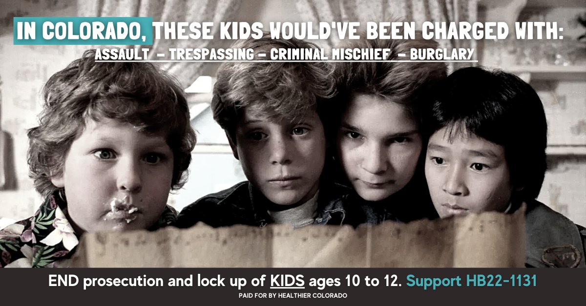 AAP Colorado Chapter (@colorado_aap) on Twitter photo #DidYouKnow every year, children 12 and younger are subject to the #juvenilejustice system — most for child-like behavior or minor misbehavior? Community-based programs are safer, cheaper, & more effective. Please support HB22-1131!#coleg #copolitics #RaiseTheFloor #DidYouKnow every year, children 12 and younger are subject to the #juvenilejustice system — most for child-like behavior or minor misbehavior? Community-based programs are safer, cheaper, & more effective. Please support HB22-1131!#coleg #copolitics #RaiseTheFloor
