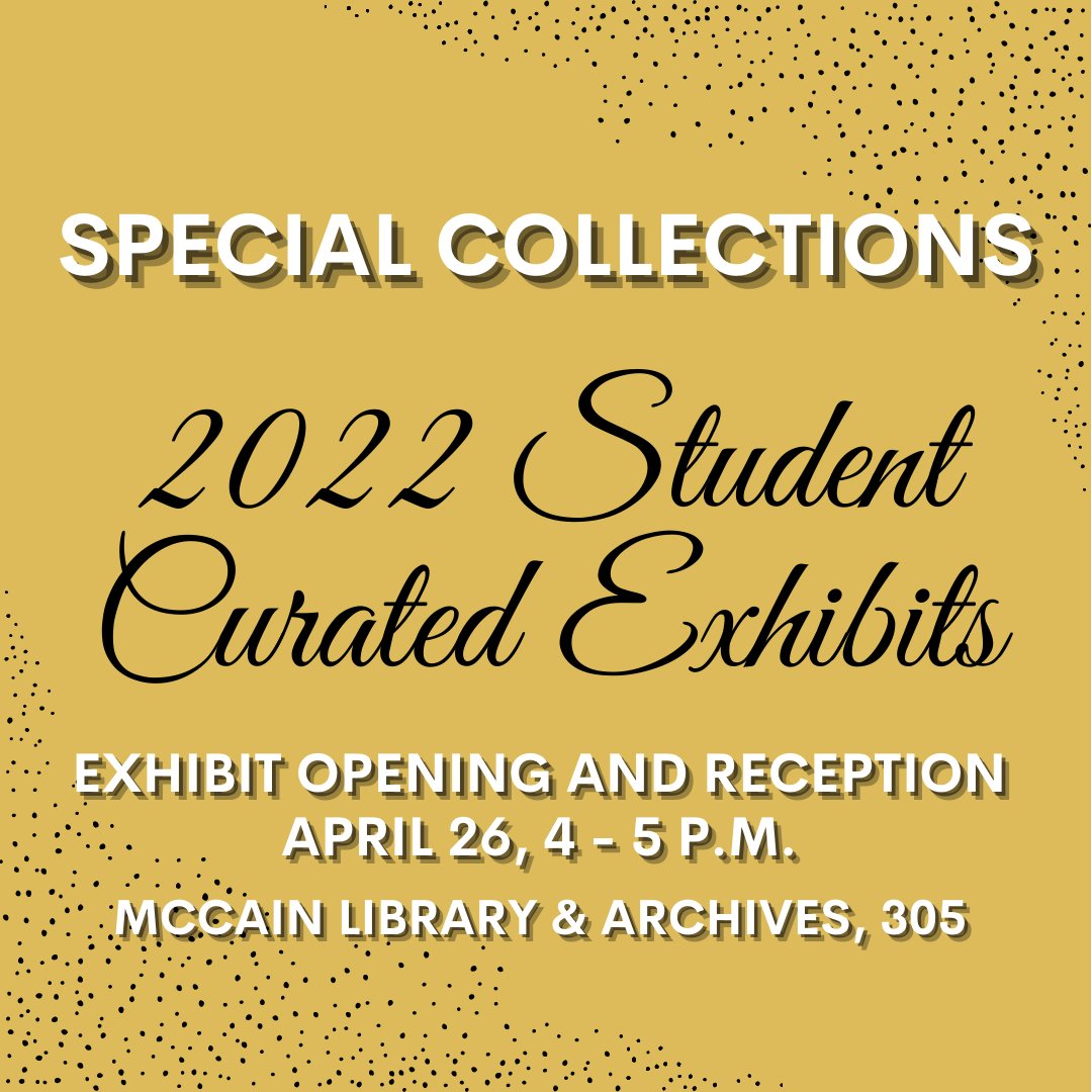 USM Spec Collections (@usmspeccoll) on Twitter photo 