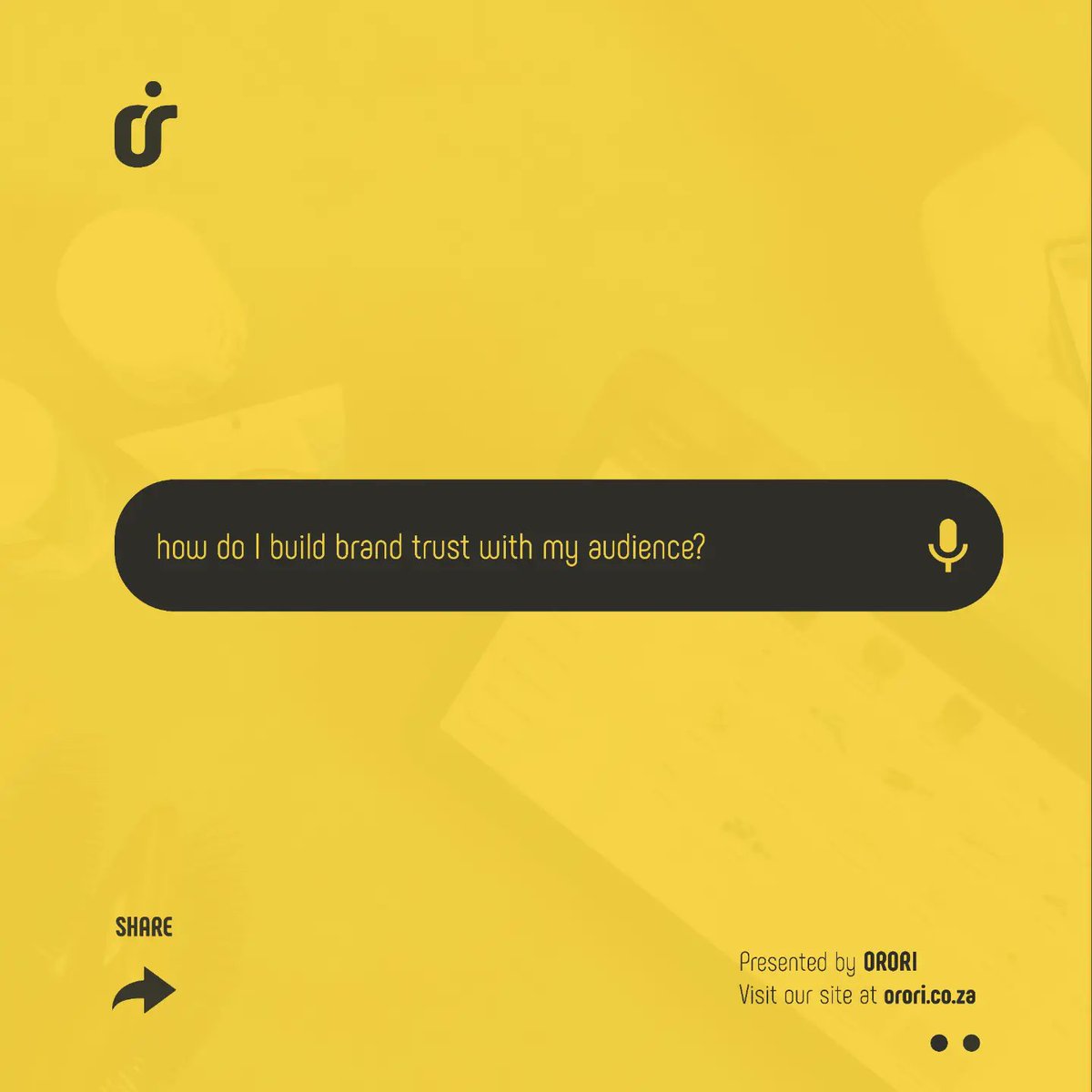 OroriCreative's tweet photo. Building #brandtrust is a longevity game. We know building #trust takes time, it's fickle and can be difficult to regain. It's important for your #business to build genuinely, to understand what matters to your #customers and to invest time to build the trust. 
 #marketingtips https://t.co/BINL6TAXS8