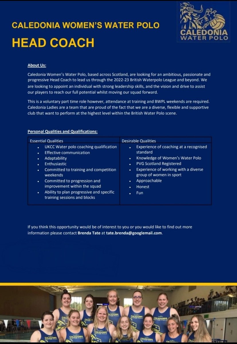 CaleyWomenWP's tweet photo. HEAD COACH OPPORTUNITY

Caledonia women are currently looking for a new head coach, please DM us if you have any questions ☺️ https://t.co/YQa3sHyZtx