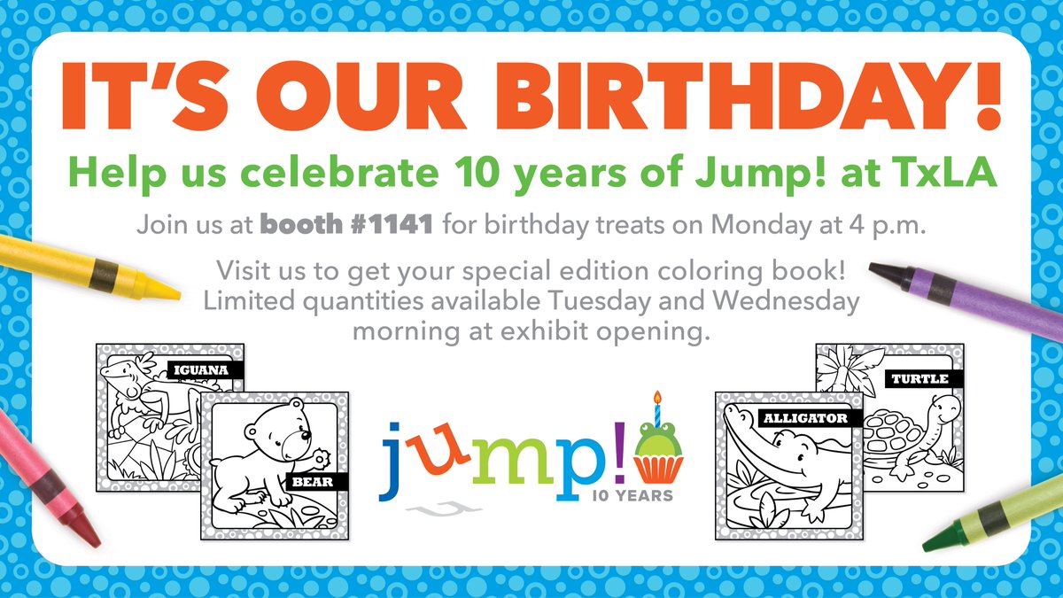 jumplibrary's tweet photo. We can't wait to celebrate with you at #txla22!

@TxASL #tlatogetheragain https://t.co/QR9NdEPe0s