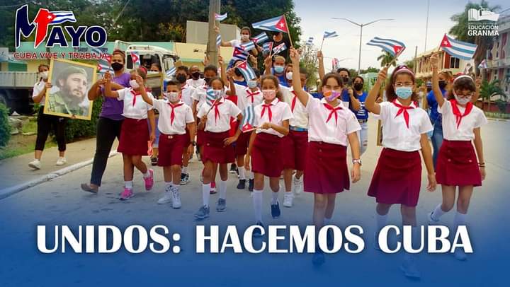 #ProvinciaGranma. 
 1ro de mayo, Unidad, compromiso y Victoria. Viva Cuba. #SomosCuba.
<a href="/DiazCanelB/">Miguel Díaz-Canel Bermúdez</a>  <a href="/DrRobertoMOjeda/">Dr. Roberto Morales Ojeda</a> 
<a href="/escribano_cruz/">Francisco Alexis Escribano Cruz</a>  <a href="/MilanesJerez/">Wilver Jerez Milanés</a>