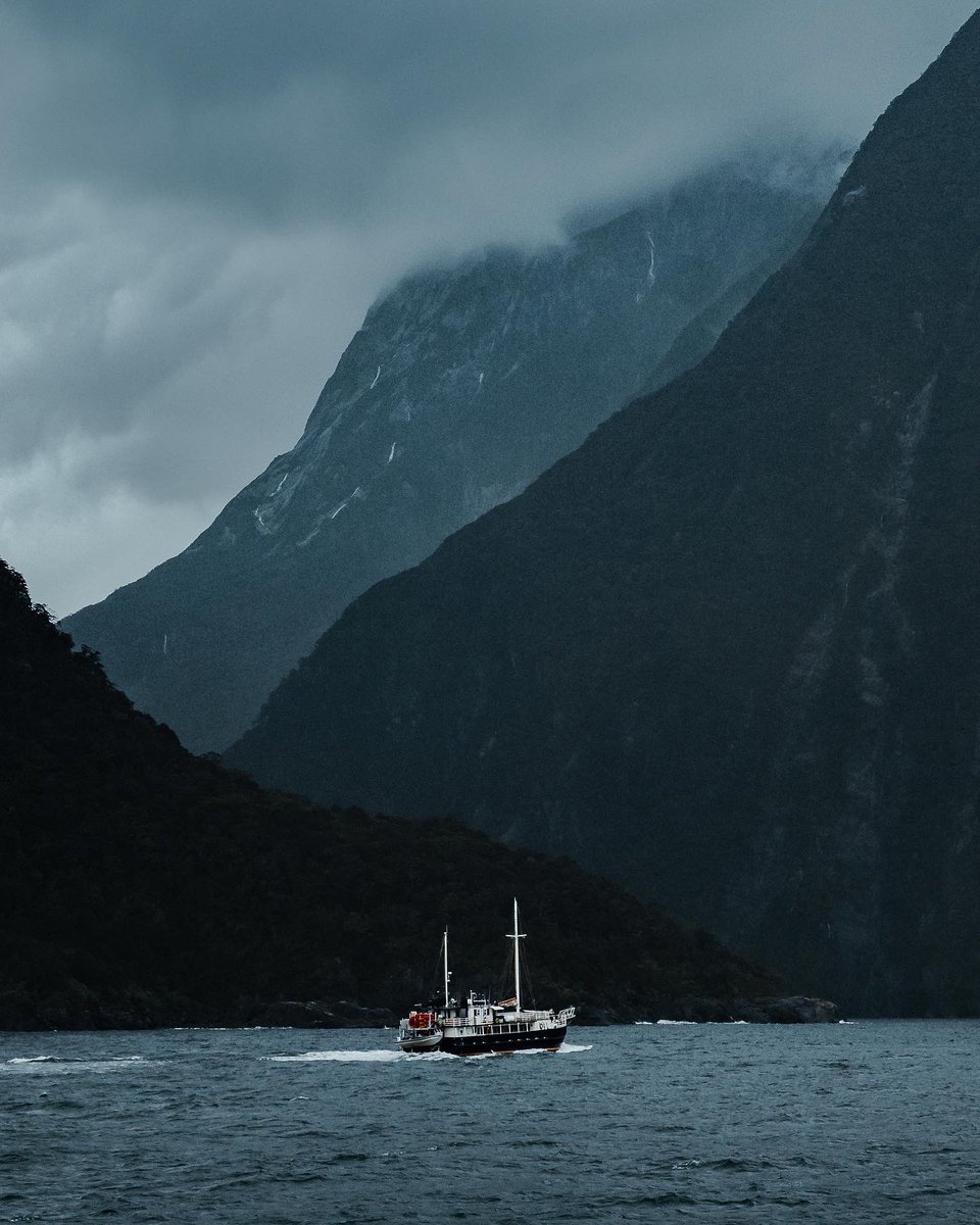 KuhrMarvin's tweet photo. A journey through the fjords of New Zealand. https://t.co/Ezc15fMxXa