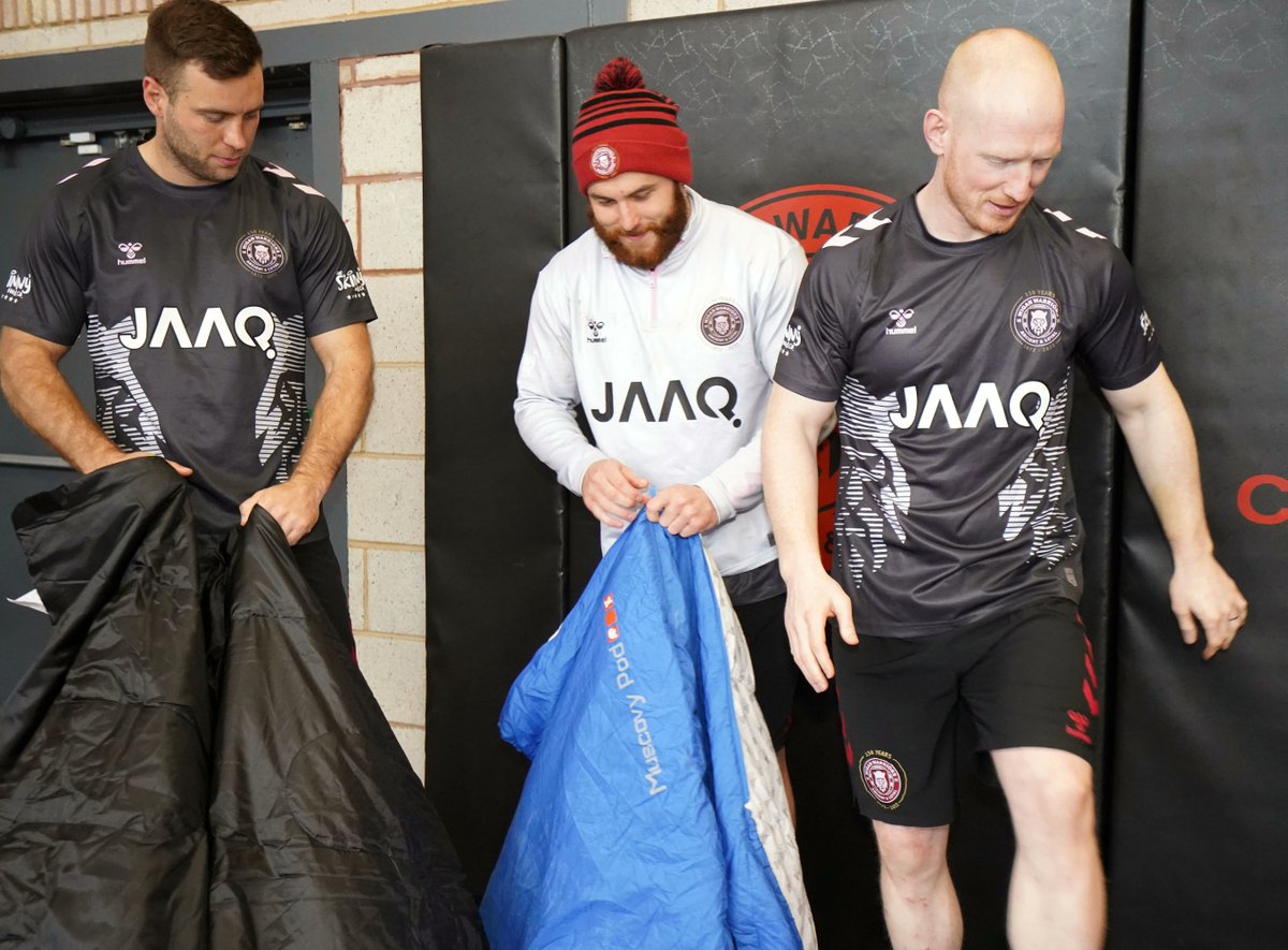 TheBrickWigan's tweet photo. The amazing @WiganWarriorsRL are getting ready for #TheBigSleepout on Friday !🏈 🏕️ Join us and help the fight against #poverty in our borough. DONATE > https://t.co/89EId3TBWa REGISTER > https://t.co/t4e5jABrea #EndPoverty #WWRL #CharityTuesday #EndPoverty❤️#CommunitySupport https://t.co/rgKR8p0hjo