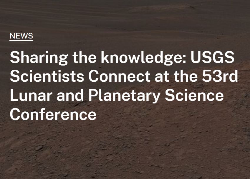 USGS_AstroGeo's tweet image. Where do you go to find the latest science advances? Many scientists go to conferences! USGS Astrogeology attended the Lunar and Planetary Science Conference last month - find out what we presented and learned! #LPSC2022 #LPSC ow.ly/IIbT50IMOfR