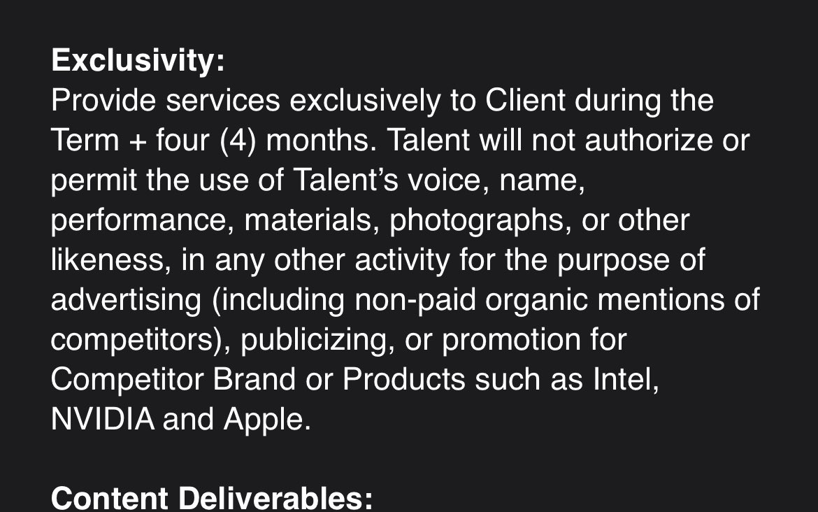 JayzTwoCents's tweet photo. People always try and blame Intel, NVIDIA and others of this shady behavior but it's consistently AMD that tries this exclusivity bull shit. This is why I say I love AMD's latest products but god damn they need to fire Edelman! (Their ad agency) https://t.co/XL639Ie7AC