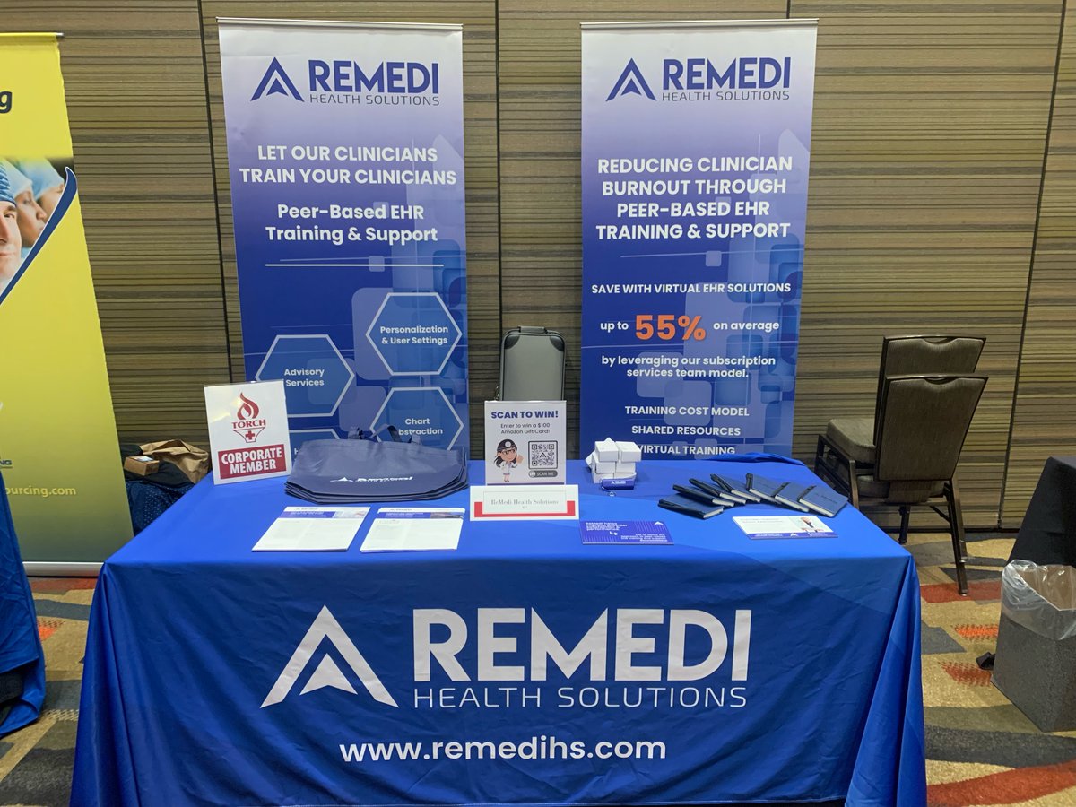 ReMediHS's tweet photo. Our team is prepped and excited to connect with our Texas rural and community healthcare network at the Torch Spring Conference! We're in Booth 21, come say hello and meet our team. @torchnet #TORCH22 #wearetheReMedi https://t.co/nekFNe6l0x
