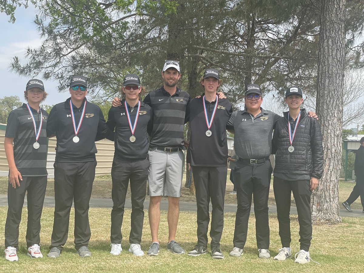coachcogburn's tweet photo. Bushland boys finished 2nd in the region and have qualified for the state tournament in Austin!  Proud of these guys. They battled back day 2!!! @PressPassSports @KaleSteed @lancelahnert @coachj_reynolds @Bushland_Golf @BushlandISD @BushlandHS Bushland girls tee off tomorrow! https://t.co/nCft61ZGkr