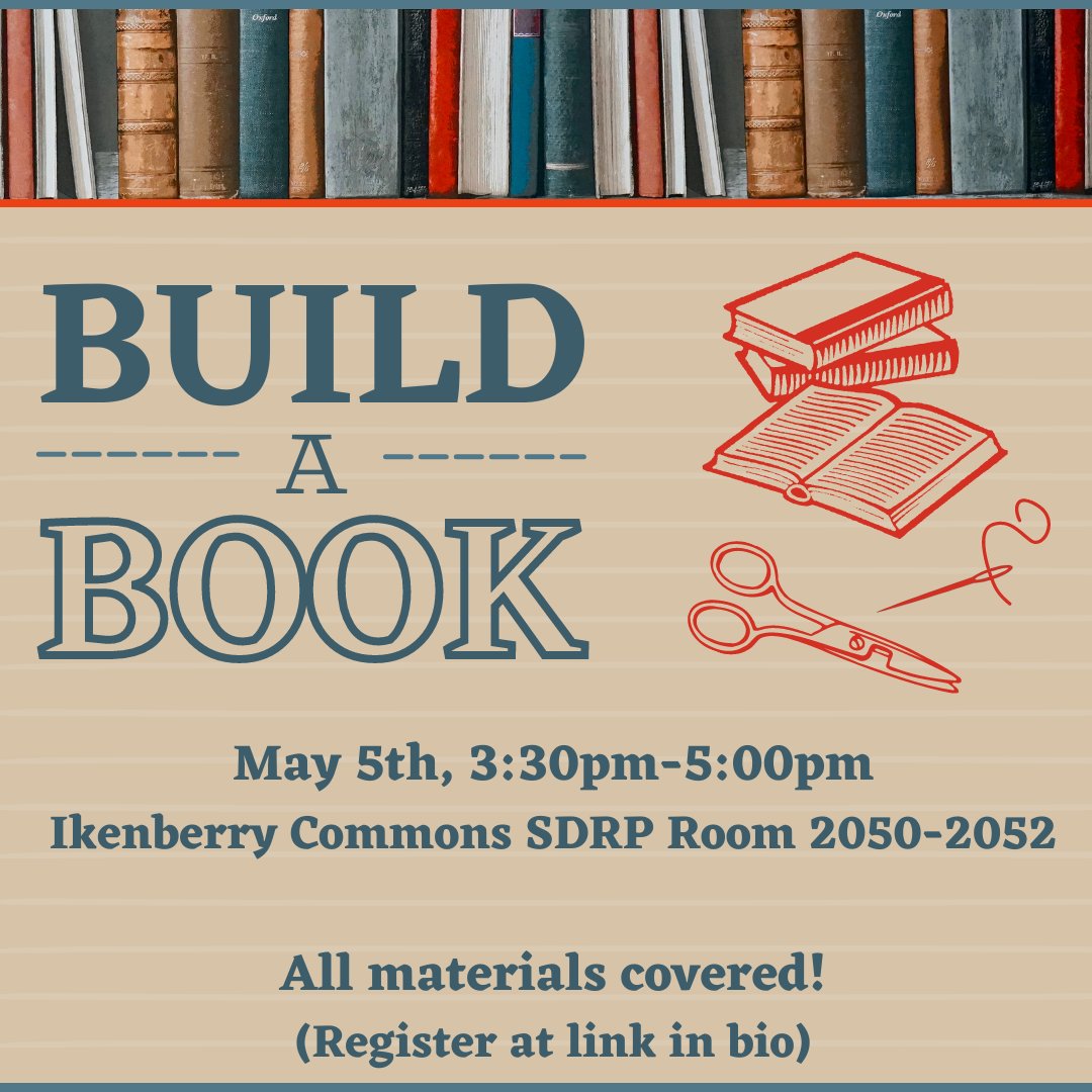 askundergrad's tweet photo. Looking for the perfect Reading Day study break? Register for Build-a-Book, where you'll handmake a small book and decorate it with beautifully printed letters. All materials and refreshments are provided! Registration is required. Link in the bio!https://t.co/eBPRD6EKcY https://t.co/5oZ9XEp4ii