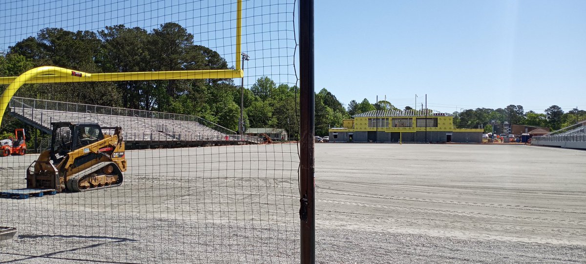 Goalposts up &amp; ready for turf!