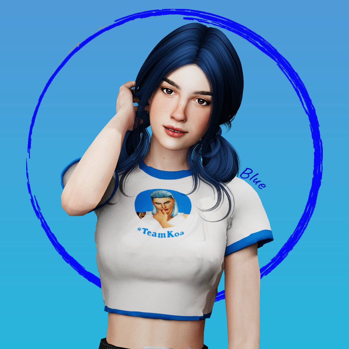 blueekarou's tweet photo. Estoy tan orgullosa de haber conseguido hacer estos recolors que tenía que usar a mi simself de modelo 🥺

Gracias por inspirar tantas cosas bonitas con tu trabajo💙 @TanuskaRouge 

#NuevaFotoDePerfil #ShowUsYourSims #TeamKoa 🧜‍♂️🌊 https://t.co/Y1nQryPFfc