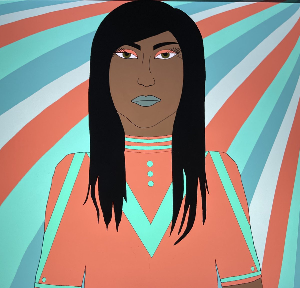 Planet Her is a celebration of the Resilience of all ‘Her’ Identifying, to create community and healing. Raising funds for The Healing House, an Indigenous land based healing center for people of all ethnicities. 
✨Meet Carmen- she’s not satisfied with less than equal share.#nft