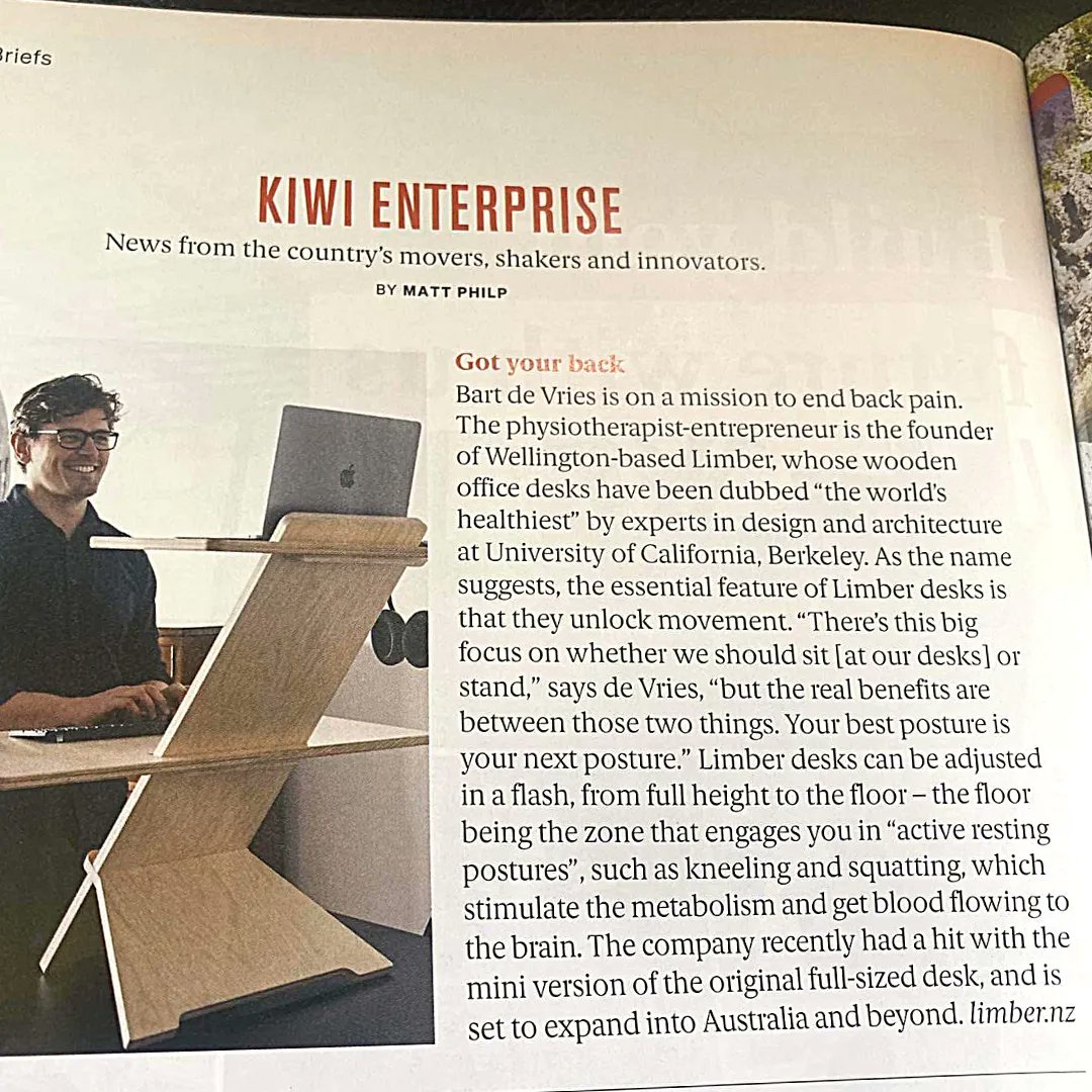 limberlifeco's tweet photo. Thanks @airnz for the shout out in Kia Ora Magazine earlier this year! #LimberLife https://t.co/s0UlCMTOSu