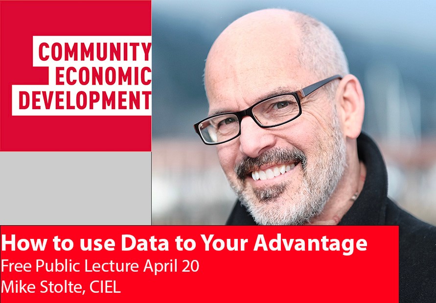 SFUCED's tweet photo. Have you registered for our free SFU CED Public Lecture tomorrow?
How to Use Data to Your Advantage: A primer on helping you find, analyze &amp; present data effectively.
Presenter: Mike Stolte
Date: Wed Apr 20, noon - 1pm PDT
Register today: https://t.co/LEIs9PJRZm 
#EcDevWeek #CED https://t.co/RZ4G46l9cI
