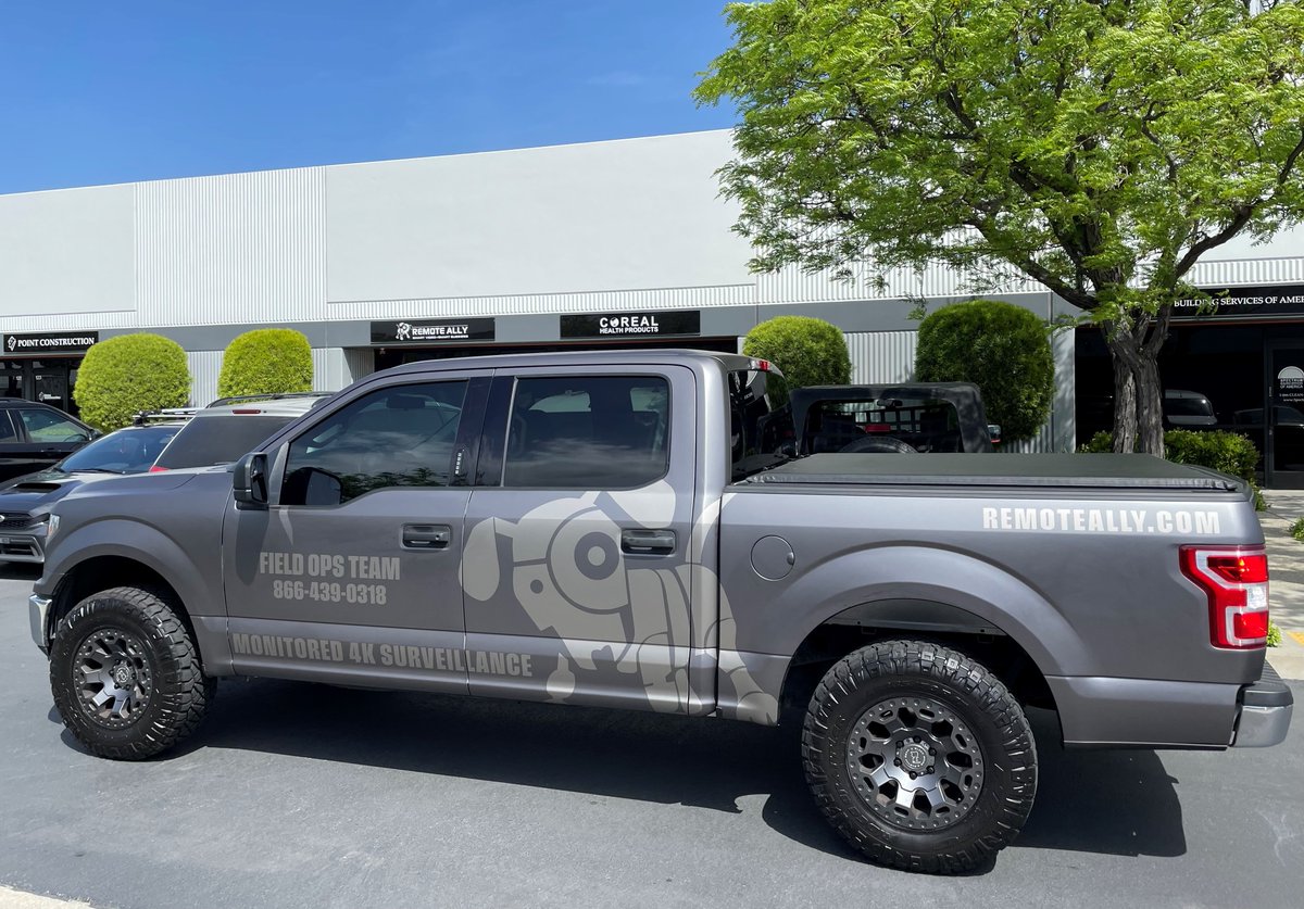 RemoteAlly's tweet image. Our latest @RemoteAlly service truck. She came out clean... what do you think? #videosurveillance #monitoredsurveillance #virtualguardpost #VGP