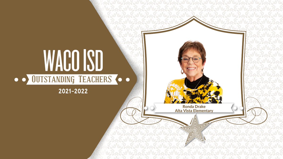 Over the next few weeks, we will be introducing you to the 2021-2022 Outstanding Teachers from each of our schools. 
Congratulations to @AltaVistaES's Outstanding Teacher, Ronda Drake!