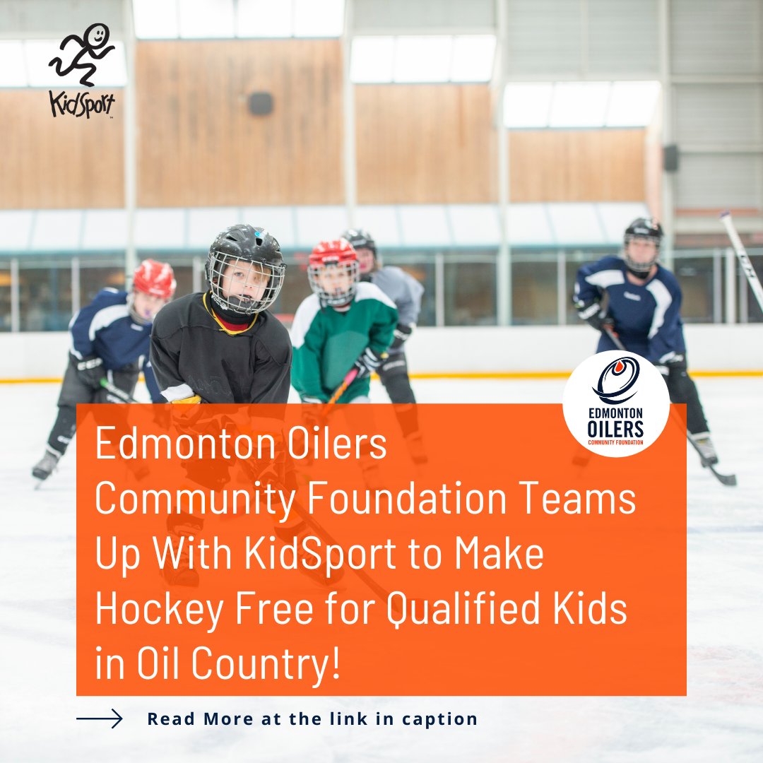 KidSportAlberta's tweet photo. We teamed up with @Oil_Foundation to grow hockey in Oil Country! Through the Hockey Assist Program, qualified kids from Red Deer County &amp; North will have FULL registration fees covered + access to NO-COST equipment! 

Learn more: 🏒 https://t.co/p5so9FrRcr 🏒

#SoALLKidsCanPlay https://t.co/NkbQ4YCGLC