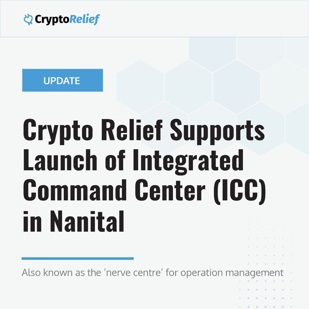 BFI_Impact's tweet photo. @CryptoRelief_ supported @DFYIndia to launch the Integrated Command Center (ICC) in #Nainital District, Uttarakhand. The center was inaugurated by Honorable Health Minister of Uttarakhand, Shri Dhan Singh Rawat.
#India #Covid19
#Integratedcommandcenter #Uttarakhand #health https://t.co/EReF0VuYX3