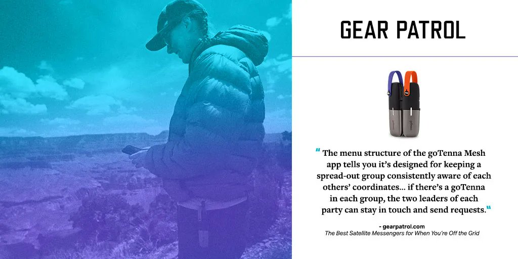 Thank you for the shoutout, <a href="/gearpatrol/">Gear Patrol</a>! Check out the 🔗 for a full list of the best satellite messengers to buy for your next off-grid adventure! ⛰️ 🌲 🏜️

buff.ly/3JXJquF
