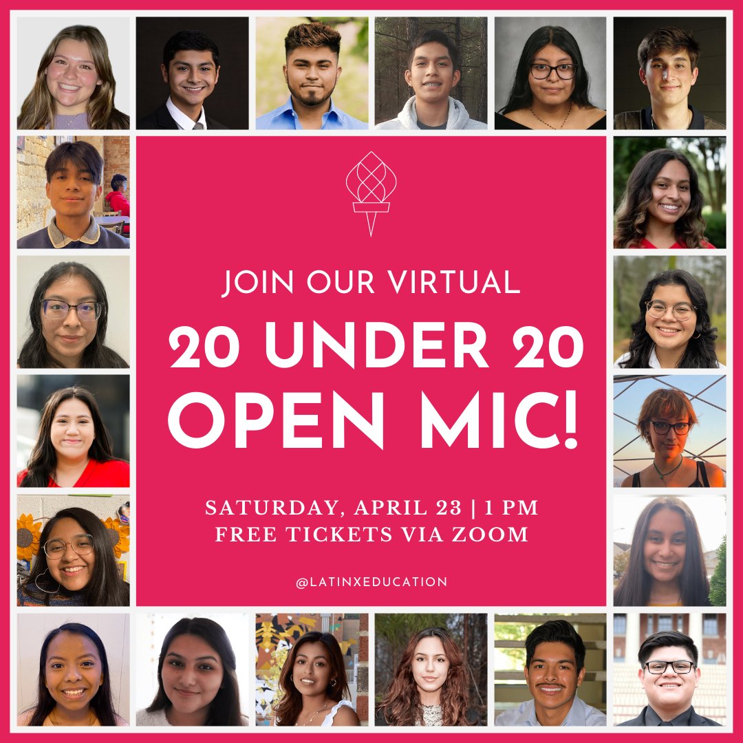 🔥  Our Open Mic is THIS SATURDAY! 
🎤 Join us this Saturday @ 1pm to celebrate the incredible gifts and resiliency of Latinx youth in NC &amp; support the work of LatinxEd!
🎉 Register here! l8r.it/RmFY
#SomosCarolina #NCEd #Latine
<a href="/SelinaL0pez/">Selina Lopez</a> <a href="/MariposasRise/">MariposasRise</a> <a href="/ISLA_NC/">ISLA</a>