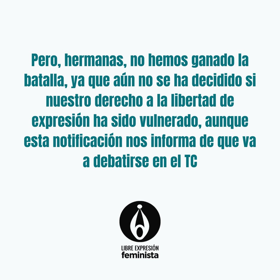 librefem's tweet photo. El Tribunal Constitucional ADMITE A TRÁMITE nuestro recurso de amparo. No es una victoria, pero es un paso. Esperamos la resolución.
#NiUnPasoAtrás #AmparemosAlCoño #DerogaciónDel525 https://t.co/0dDSewXsij