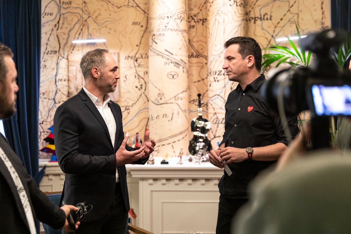 ICKosovo's tweet photo. In #Tirana for a great meeting with the Mayor @erionveliaj &amp; the launch of Udhë app for Albania. Cooperation 🇦🇱🇽🇰 is crucial for startup, innovation and entrepreneurship development. More to come. https://t.co/0QvKZLGyfd