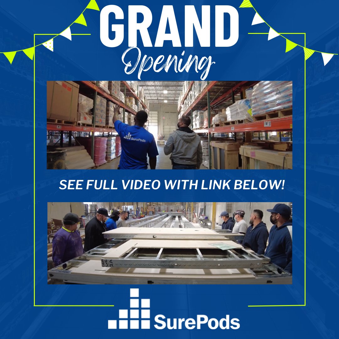surepods's tweet photo. The latest SurePods East expansion is officially open! Check out this facility tour video of the new space: https://t.co/ELdBz3xm7E
